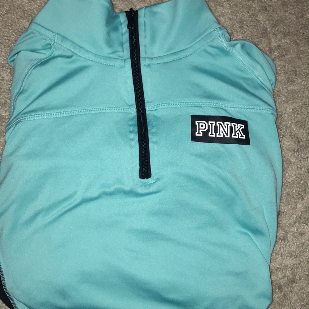 Pink quarter zip